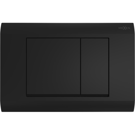 Bouton de chasse d'eau Mexen Fenix 01, noir mat - 600103