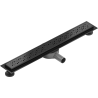 Mexen Flat 360° M12 drain linéaire pivotant 70 cm, noir - 1721070-40