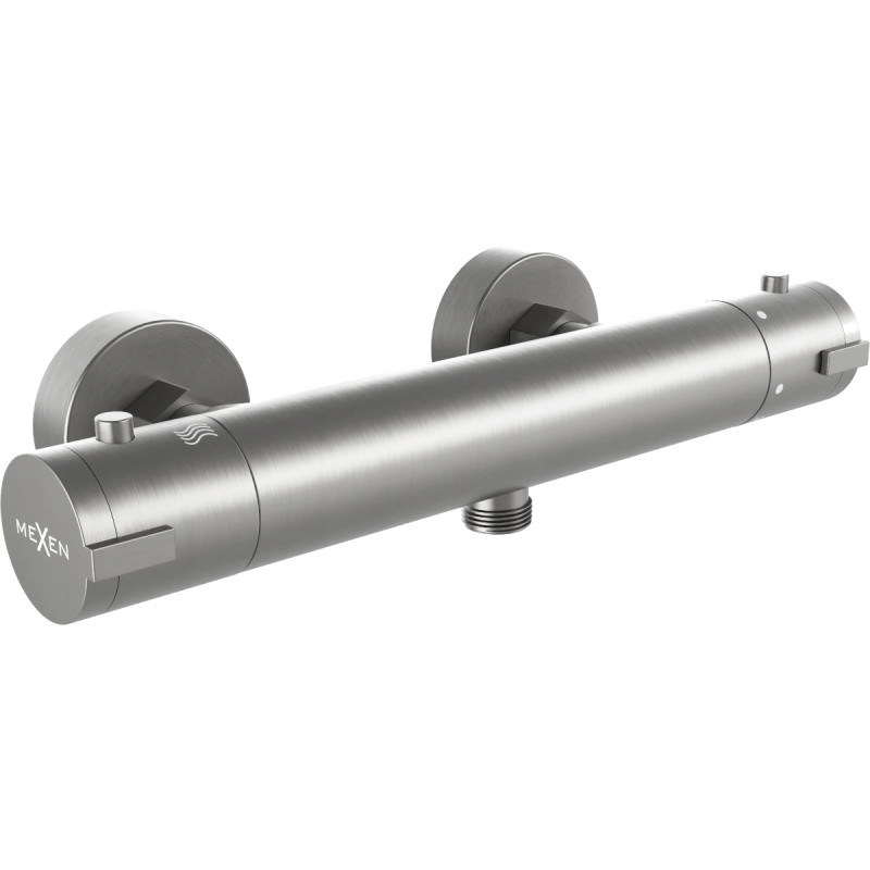 Mexen Kai mitigeur thermostatique de douche, gris canon brossé - 77100-66