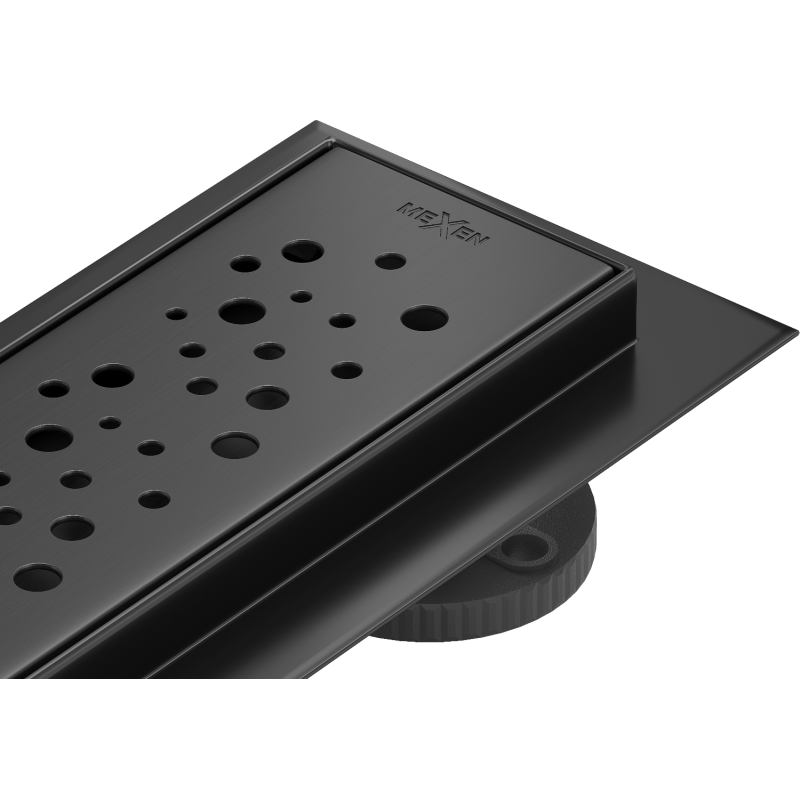 Mexen Flat 360° M12 caniveau linéaire pivotant 100 cm, noir - 1721100-40