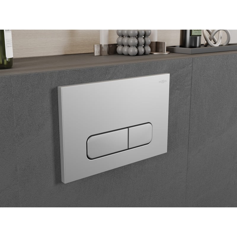Mexen Fenix 02 bouton de chasse d'eau, chrome mat - 600202