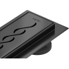 Mexen Flat 360° M18 drain linéaire pivotant 60 cm, noir - 1723060-40