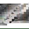 Mexen Mist-H L Duo cabine de douche pivotante 110 x 110 cm, transparent, cuivre brossé - 8A5L-110L-110P-65-00