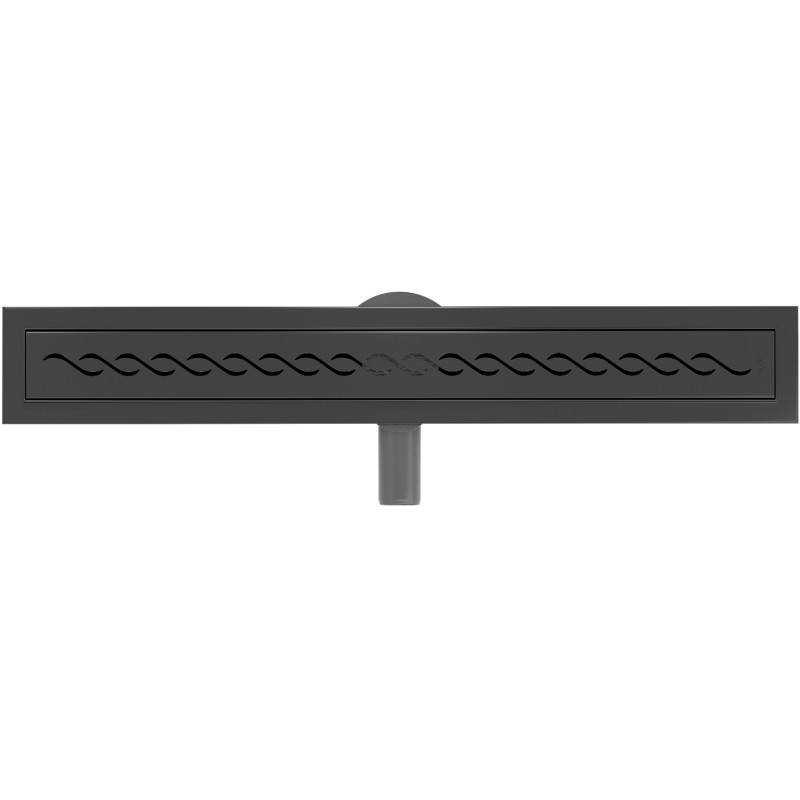 Mexen Flat 360° M18 caniveau linéaire pivotant 70 cm, noir - 1723070-40