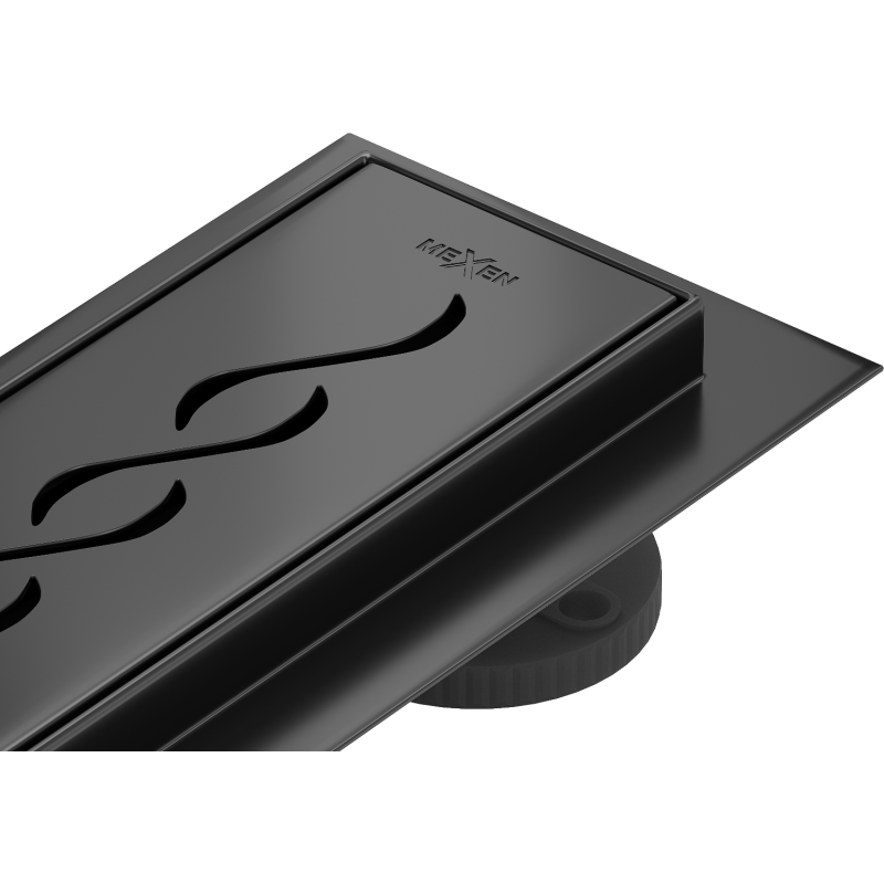 Mexen Flat 360° M18 évacuation linéaire pivotante 70 cm, noir - 1723070-40