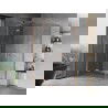 Cabine de douche battante Mexen Mist-H L Duo 120 x 90 cm, transparente, cuivre brossé - 8A5L-120L-090P-65-00