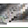 Cabine de douche battante Mexen Mist-H L Duo 115 x 100 cm, transparent, cuivre brossé - 8A5L-115L-100P-65-00