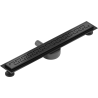 Mexen Flat 360° M15 siphon linéaire pivotant 50 cm, noir - 1724050-40