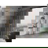Mexen Mist-H L Duo cabine de douche battante 80 x 110 cm, transparent, cuivre brossé - 8A5L-080L-110P-65-00