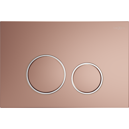 Bouton de chasse d'eau Mexen Fenix 05, or rose - 600505