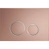 Bouton de chasse d'eau Mexen Fenix 05, or rose - 600505