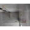 Mexen Mist-H L Duo cabine de douche pivotante 70 x 90 cm, transparent, or - 8A5L-070L-090P-50-00
