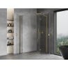 Mexen Mist-H L Duo cabine de douche pivotante droite 75 x 90 cm, transparent, doré - 8A5L-075L-090P-50-00
