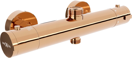 Batterie de douche thermostatique Mexen Kai, or rose - 77150-60