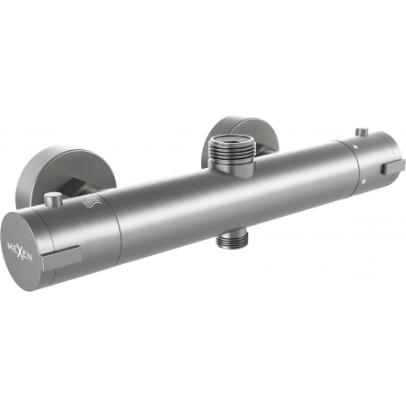 Mexen Kai mitigeur thermostatique de douche, gris fusil brossé - 77150-66