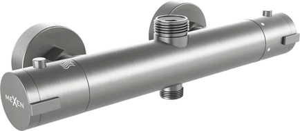Mexen Kai mitigeur thermostatique de douche, gris fusil brossé - 77150-66