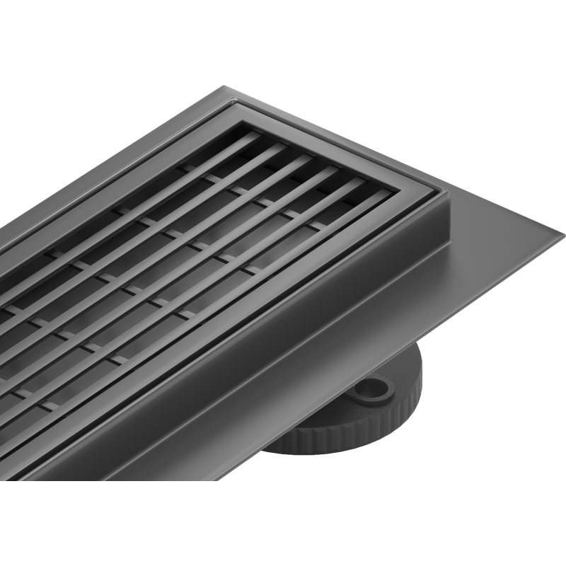 Mexen Flat 360° M33 caniveau linéaire pivotant 60 cm, noir - 1733060-40