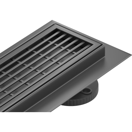 Mexen Flat 360° M33 caniveau linéaire pivotant 60 cm, noir - 1733060-40
