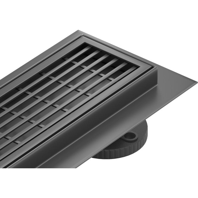 Mexen Flat 360° M33 caniveau linéaire rotatif 70 cm, noir - 1733070-40