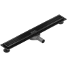 160cm Mexen Flat 360° M33 Drainage linéaire rotatif noir - 1733070-40