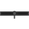 160cm Mexen Flat 360° M33 Drainage linéaire rotatif noir - 1733070-40
