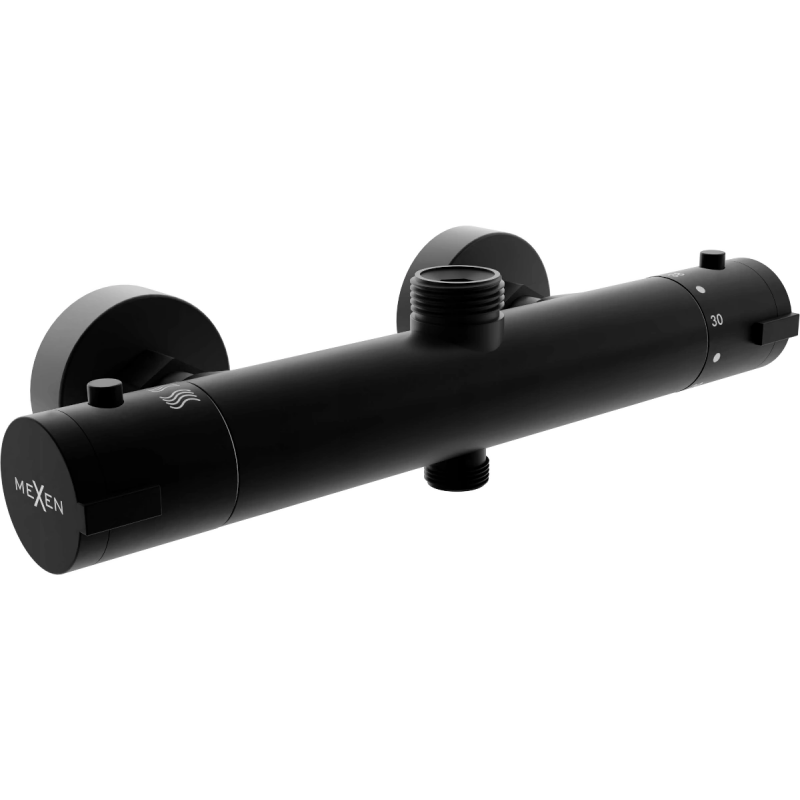 Mexen Kai mitigeur thermostatique de douche, noir - 77150-70