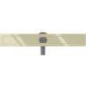Mexen Flat 360° boîtier pour évacuation linéaire pivotant 70 cm, doré - 1540070