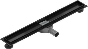 Mexen Flat 360° corps de caniveau linéaire rotatif 70 cm, noir - 1740070