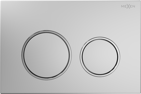 Bouton poussoir Mexen Fenix 07 XS, chrome mat - 600702