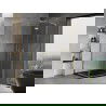 Mexen Mist-H L Duo cabine de douche battante 115 x 120 cm, transparent, or - 8A5L-115L-120P-50-00