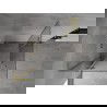 Mexen Mist-H L Duo cabine de douche pivotante 90 x 90 cm, transparent, or brossé - 8A5L-090L-090P-55-00