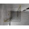 Mexen Mist-H L Duo cabine de douche battante 120 x 120 cm, transparent, or brossé - 8A5L-120L-120P-55-00