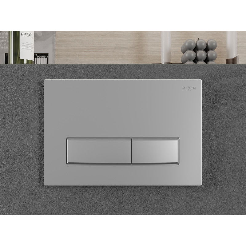 Mexen Fenix 09 bouton de chasse d'eau, chrome mat - 600902