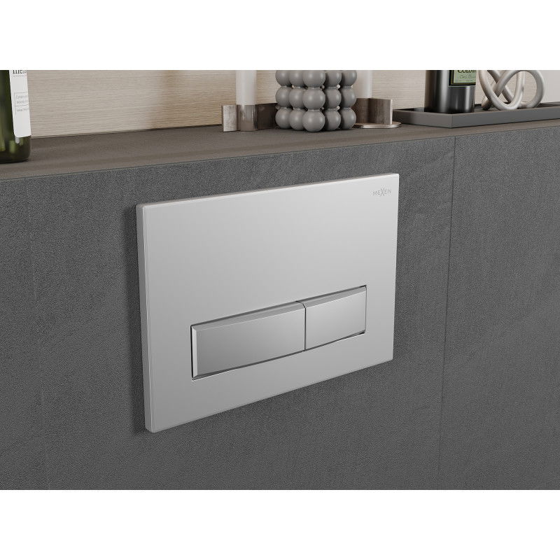 Mexen Fenix 09 bouton de chasse d'eau, chrome mat - 600902