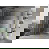 Mexen Mist-H L Duo cabine de douche battante 115 x 75 cm, transparent, doré brossé - 8A5L-115L-075P-55-00
