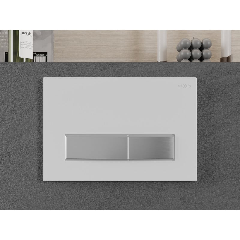 Mexen Fenix 09 bouton de chasse, blanc/chrome mat - 600929