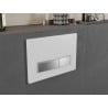 Bouton de chasse Mexen Fenix 09, blanc/chromé mat - 600929