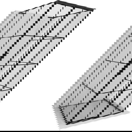 Mexen Rox-3S L cabine de douche 3 parois coulissante droite 120 x 120 cm, grille noire, noire - 8C2L-120-120-70-77-3S-P