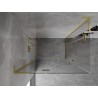Mexen Mist-H L Duo cabine de douche pivotante gauche 105 x 95 cm, transparent, or brossé - 8A5L-105L-095P-55-00
