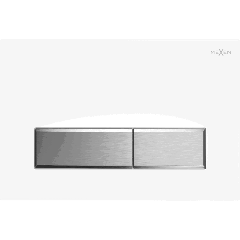 Bouton de chasse Mexen Fenix 09, blanc/chromé mat - 600929