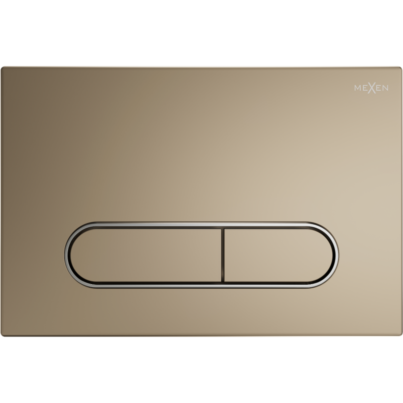 Bouton de chasse d'eau Mexen Fenix 11, doré champagne - 601104