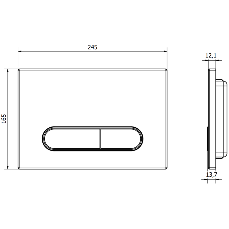 Mexen Fenix 11 bouton de rinçage, or rose - 601105