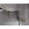 Mexen Mist-H L Duo cabine de douche pivotante droite 95 x 105 cm, transparente, or brossé - 8A5L-095L-105P-55-00