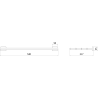 Mexen Arno étagère pour serviette, chrome - 7020720-00