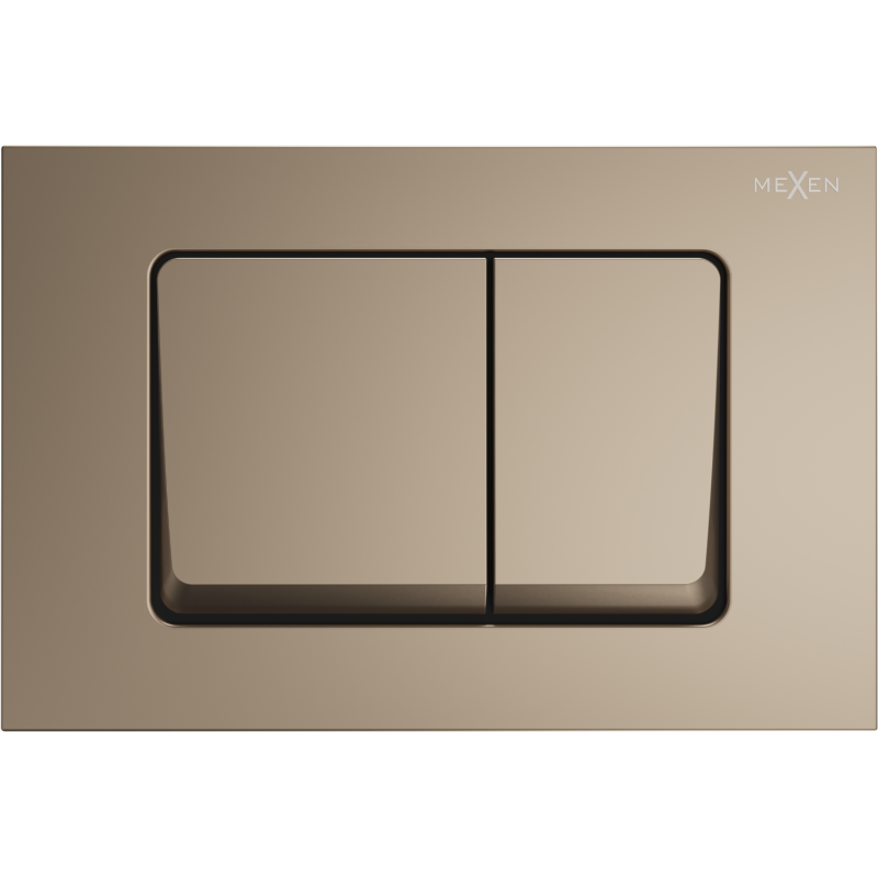Bouton de chasse d'eau Mexen Fenix 10 XS, or champagne - 601004