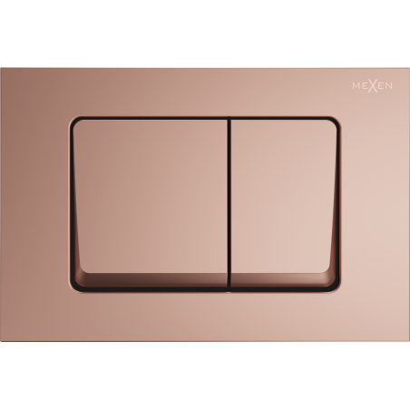 Bouton de chasse d'eau Mexen Fenix 10 XS, or rose - 601005