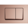 Bouton de chasse d'eau Mexen Fenix 10 XS, or rose - 601005