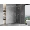 Mexen Mist-H T cabine de douche pivotante droite 75 x 75 cm, transparent, chrome - 8A5T-075-075-01-00-P
