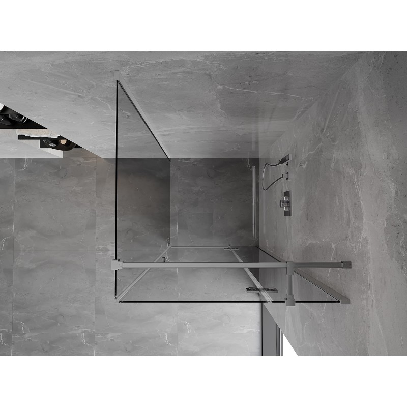 Mexen Mist-H T cabine de douche pivotante droite 95 x 95 cm, transparent, chromé - 8A5T-095-095-01-00-P