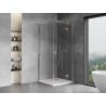 Mexen Mist-H T cabine de douche pivotante droite 100 x 100 cm, transparent, chrome - 8A5T-100-100-01-00-P